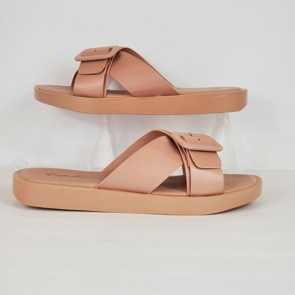 NEW X BAND SANDALS BLUSH COLOR - Picture 2 of 5